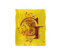 Harry Potter Gryffindor G Logo Officially Licensed Silky Touch Super Soft Throw Blanket 152X127 Cm In White White