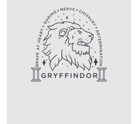 Harry Potter Gryffindor Linework Men's T-Shirt - Grey - S