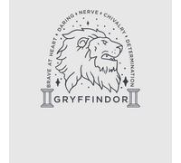 Harry Potter Gryffindor Linework Women's T-Shirt - Grey - XL - Grey