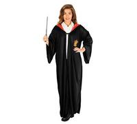 Rubies Official Harry Potter Adult's Deluxe Gryffindor Robe Costume - Medium, Black Halloween