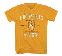 Harry Potter Gryffindor Slytherin Ravenclaw Hufflepuff Alumni Seeker Team Adult T-Shirt, Gold, XL