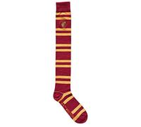 Harry Potter Gryffindor Striped Juniors/Ladies Over the Knee Socks with Embroidered Crest