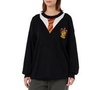 Harry Potter Gryffindor Women's Knitted Jumper, Black, Large, Black, XL