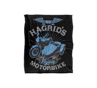 Harry Potter Hagrids Flying Motorbike Silky Touch Super Soft Throw Bla Multi