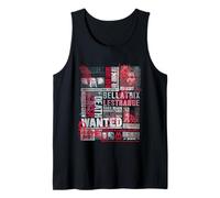 Harry Potter Halloween Design Bellatrix Lestrange Wanted Tank Top