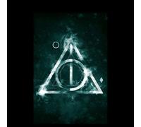 Harry Potter Hallows Painted Men's T-Shirt - Black - 3XL