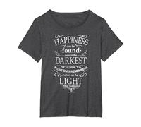 Harry Potter Happiness Quote T-Shirt, Women's Plus, Dark Heather Grey, 4X