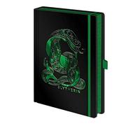 HARRY POTTER Hardcover A5 Notebook Embossed with Slytherin Foil Design - Official Merchandise