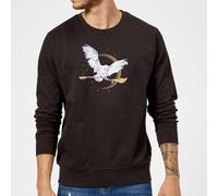 Harry Potter Hedwig Broom Sweatshirt - Black Black S