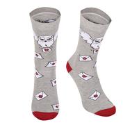 Harry Potter Hedwig Hogwarts Letter Socks In Light Grey Light Grey L/XL
