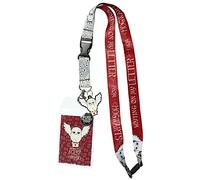 Harry Potter Hedwig ID Lanyard Badge Holder with 1.5" Charm Pendant