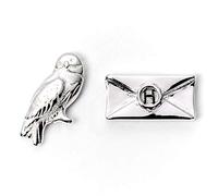 Harry Potter Hedwig & Letter Stud Earrings - Zinc / Copper / Aluminium