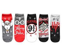 Harry Potter Hedwig Marauders Map Platform 9 3/4 Juniors/Womens 5 Pack Ankle Socks