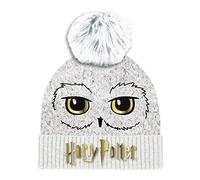 Harry Potter Hedwig Owl Eyes Pompom Beanie White