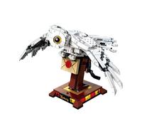 Harry Potter Hedwig the Owl Figure, Collectible Toy, Room Décor Display Model with Minifigure, Wizarding World Birthday Gifts for Kids