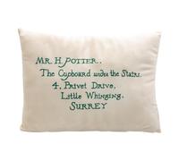 Harry Potter Hogwarts Acceptance Letter Cushion, 35x25cm | Soft Decorative Pillow, Double-Sided Design with Privet Drive Address & Hogwarts Crest, Merchandise for Fans & Collectors