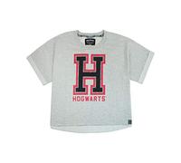 Harry Potter Hogwarts Alumni Womens/Ladies Cropped T-Shirt Grey