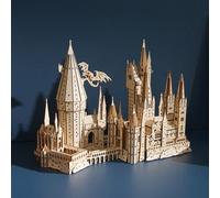 UGEARS Hogwarts Castle Harry Potter 3D Puzzle - 3D Wooden Model Kits for Adults to Build - Building Kit Hobbies for Men - Medium Wood Brain Teaser Games DIY Set for Fathers Day - 340 Pcs