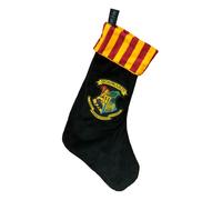 Groovy Uk Harry Potter Hogwarts Fleece Christmas Stocking, 47 cm x 30 cm Size, Black/Red/Yellow