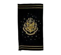 Harry Potter Hogwarts Crest Bath Towel - Large 75x150cm, 100% Cotton, Gift for Fans, Bathroom or Beach Use