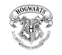 Harry Potter Hogwarts Crest Men's T-Shirt - White - S