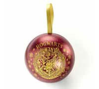 Harry Potter Hogwarts Crest Red Bauble with Time Turner Necklace