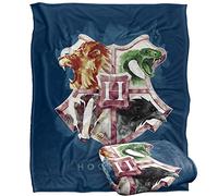 HARRY POTTER Hogwarts Crest Wash Officially Licensed Silky Touch Super Soft Throw Blanket 152 x 127 cm