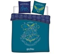 Harry Potter Reversible Double Bedding Set, Duvet Cover 240 x 220 cm and 2 Pillowcases 63 x 63 cm, 100% Polyester