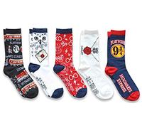 Harry Potter Hogwarts Express Hedwig Juniors/Ladies Crew Socks 5 Pair Pack