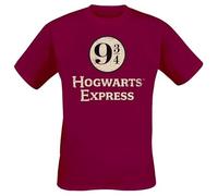 Harry Potter Hogwarts Express Platform 9-3/4 Men's T-Shirt Red Fan Merch, Films, Hogwarts, red, S