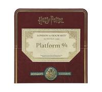 Harry Potter Hogwarts Express Replica Ticket - Collectible | Gold Foil Souvenir in Display Folder - Platform 9¾ Keepsake Gift for Fans