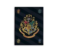 Harry Potter Hogwarts Fleece Blanket 100 x 140 cm, Black