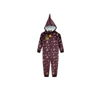 Harry Potter Hogwarts Fleece Onesie in Red | Size: 9-10 Years Harry Potter Red 9-10 Years