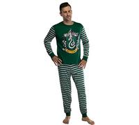 Harry Potter Hogwart's House Crest Tight Fit Adult Cotton Pajama Slytherin MD