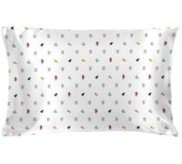 Harry Potter Hogwarts House Satin Pillowcase - Standard Size 50x75 cm Silky Soft White Premium Pillow Cover