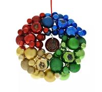 Harry Potter Hogwarts Houses Christmas Bauble Wreath Door Decorations with Presentation Gift Box