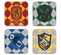 Harry Potter Hogwarts Houses Coaster Set | Size: 4 Pack Harry Potter Multicolor 4 Pack