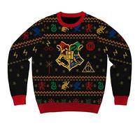 Harry Potter Hogwarts Houses Holiday Christmas Sweater Licensed