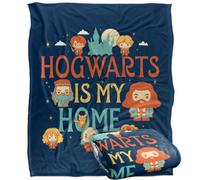 Harry Potter Hogwarts Is My Home Chibi Blanket Multicoloured (One Size)