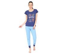Harry Potter Hogwarts Matching Ladies and Girls Long Pyjama Set Blue (10-11 Years)