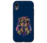 Harry Potter Hogwarts Multi-Colored Floral Crest Case for iPhone XR