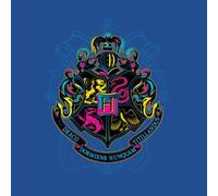 Harry Potter Hogwarts Neon Crest Women's T-Shirt - Blue - L