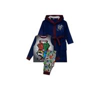 Harry Potter Hogwarts Pyjamas & Dressing Gown Set in Blue | Size: 12-13 Years Harry Potter Blue 12-13 Years