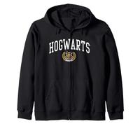 Harry Potter Hogwarts School Crest Wizarding Zip Hoodie