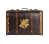 Harry Potter Hogwarts School Trunk, 45cm Decorative Storage Chest | Collectible, Handle & Clasp, Crest & Custom Initials, Keepsake Box for Fans & Collectors