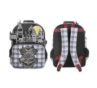 Harry Potter Hogwarts Tartan Crest 16" Kid's Backpack For School And Travel