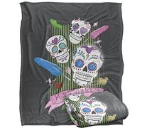 HARRY POTTER Honeydukes Sugar Skulls Officially Licensed Silky Touch Super Soft Throw Blanket 152 x 127 cm