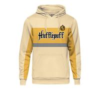 Harry Potter Hoodie with Team Hufflepuff Block Motif for Men Women Unisex Cotton Cream - XXL