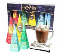 Harry Potter Hot Chocolate Gift Set - Harry Potter Gift of 4 x 85g Colour Changing Hot Chocolate Drinks with Stirring Wand. Great for Stocking Fillers, Christmas Gifts for Kids