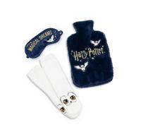 Harry Potter Hot Water Bottle With Eye Mask and Socks (Unisex Blue)
